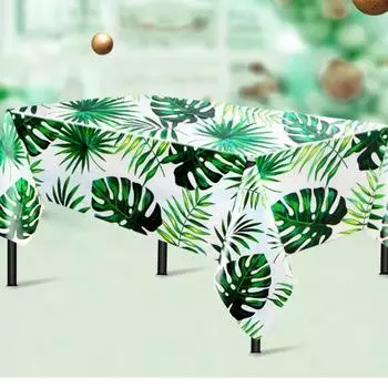 Скатерть 1 шт PEVA Гавайская вечеринка украшения столовые приборы одноразовые украшения на день рождения украшение стола 137X274cm