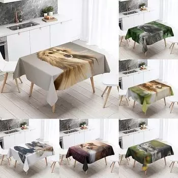 Скатерть «Афганская борзая» с милыми животными для кемпинга, вечеринки, ресторана, украшения стола, водонепроницаемый домашний декор 40x70cm