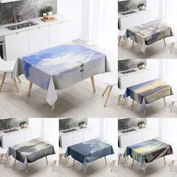 Скатерть Cloud Feng, украшение для дома, противообрастающая водостойкая обеденный стол, прямоугольная кухонная столешница для камина 40x70cm