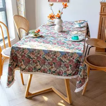 Скатерть для обеденного стола в британском стиле, фоновое покрытие, декоративная ткань, ретро-скатерть с британским алфавитом 60*60cm