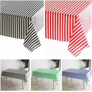 Скатерть для вечеринки, защита от царапин, маслостойкая красный