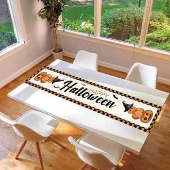 Скатерть-дорожка на стол на Хэллоуин, размер 13 x 72 дюйма, для столовой, осень,