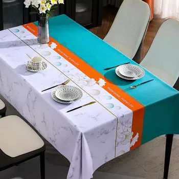 Скатерть Гинкго Билоба Ветрозащитная Водонепроницаемая Маслостойкая И Защищающая от Ожогов Скатерть для Кофейного Столика Пряжа 140*140cm