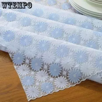 Скатерть из ПВХ, водонепроницаемая, устойчивая к ожогам, маслостойкая и моющаяся, настольный коврик, прямоугольный пластиковый пластиковый коврик для чайного столика, скатерть для гостиной, домашняя 135*135cm синий