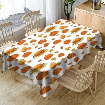 Скатерть на День благодарения, кухонная домашняя скатерть, скатерть, прямоугольная скатерть с принтом, водонепроницаемая скатерть для журнального столика 40x70cm15x27inch