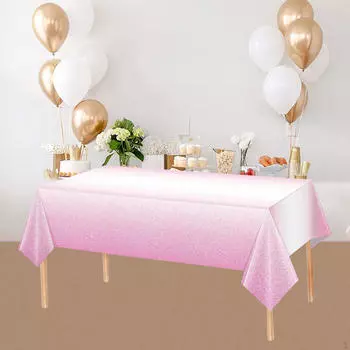Скатерть Ombre DIY прямоугольная скатерть для кухни, столовой, кемпинга, розовая розовый