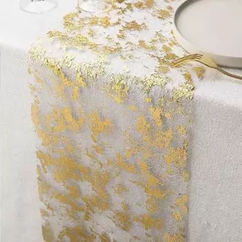 Скатерть с блестками и блестками, скатерть для стола, тонкое мастерство, бронзовая скатерть для украшения дома, вечеринки золотистый