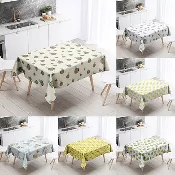 Скатерть с изображением животных из мультфильма, домашний декор, устойчивая к пятнам водонепроницаемая скатерть для украшения стола, прямоугольная кухонная столешница для камина 40x70cm