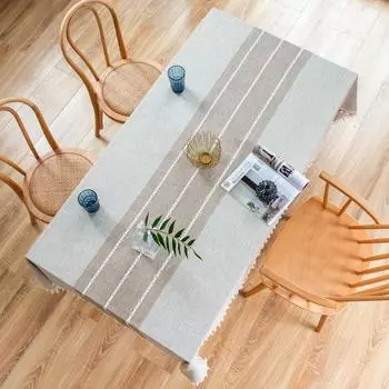 Скатерть с кисточками, кружево, кухонная вечеринка, рождественское украшение, домашний текстиль, скатерть в европейском и американском стиле, чехол 90*90cm серый