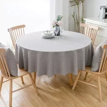 Скатерть Скатерть для круглого стола, коврики для гостиничных скатертей, водонепроницаемая и маслостойкая скатерть, чехол для стола Dia 90cm for 60cm