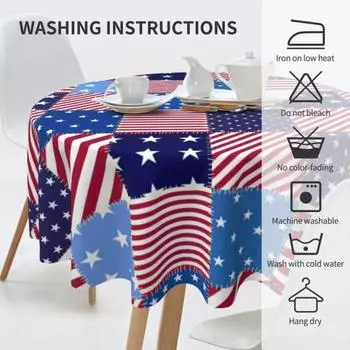Скатерть со звездами и полосами, американский флаг, патриотический стиль 4 июля