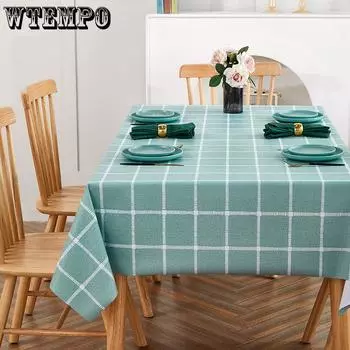 Скатерть водонепроницаемая и маслостойкая, для стола Ins Wind, для прямоугольного обеденного стола, для журнального столика, скатерть Оксфорд, чехол для стола Tapete 140x140cm