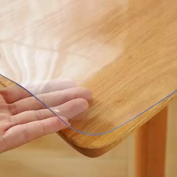 Скатерть Yueboa прозрачная 75x120 см толщина ПВХ коврик для стола прозрачный винил без запаха ПВХ коврик для стола покрытие стола без усадки водонепроницаемый устойчивый к пятнам