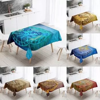 Скатерть «Зодиакальное созвездие», водонепроницаемая и грязеотталкивающая прямоугольная скатерть для ресторана, кухонное украшение для дома 40x70cm