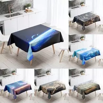 Скатерть «Звездная Вселенная» Cumulus, противообрастающая водостойкая прямоугольная кухонная обеденная скатерть, украшение для дома 40x70cm