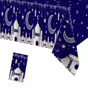 Скатерти на Ид Мубарак Рамадан Украшения 2024 Исламская мусульманская вечеринка Декор Стол Рамадан Товары для вечеринки Ид аль-Адха Подарок Ислам