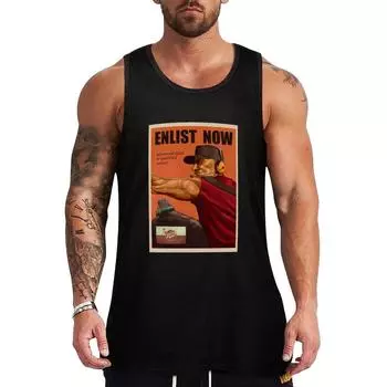 Скаут TF2 Зачислите сейчас Пропагандистский плакат Майка Спортивные костюмы Майки для мужчин S чёрный