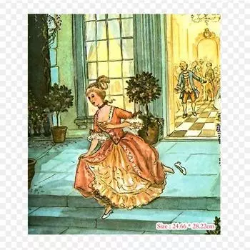 Сказки Гримм, Золушка и другие сказки, термопереносная печать, виниловые нашивки, наклейки для одежды, аппликации «сделай сам», моющиеся нашивки