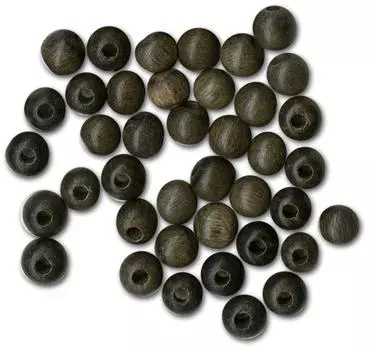 Сказочное искусство, натуральные деревянные бусины, круглые бусины 5 мм, серое дерево, 40 штук W573