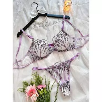 Сказочное нижнее белье, красивое нижнее белье из тюля, прозрачные кружевные экзотические комплекты, прозрачные, нежные, сексуальные, модные, интимные S
