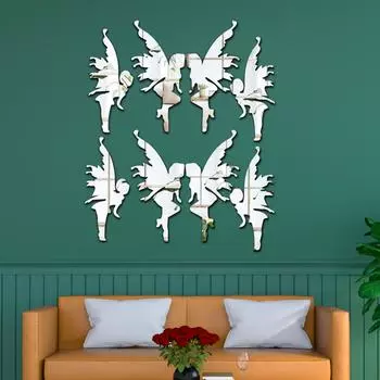 Сказочное зеркало трехмерная акриловая наклейка на стену 3D наклейка детская комната спальня стена креативное украшение