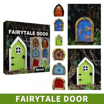 Сказочные двери для стен, уличные деревья, Сказочное садовое окно для деревьев