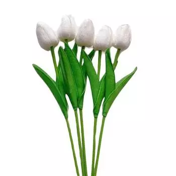 Сказочные искусственные тюльпаны, не засохшие, элитное украшение для дома оранжевый