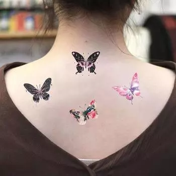 Сказочные крылья бабочки блестящие татуировки наклейки водонепроницаемые глаза лицо боди-арт поддельные татуировки для женщин макияж танцевальный музыкальный фестиваль