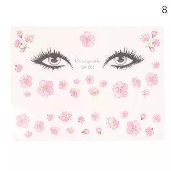 Сказочные крылья бабочки татуировки наклейки водонепроницаемые глаза лицо рука боди-арт макияж