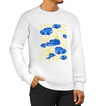 Сказочный прогноз погоды с принтом пуловер с капюшоном мужская осенняя одежда мужская одежда мужская одежда толстовки с капюшоном S чёрный