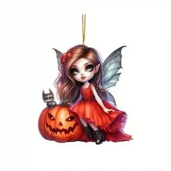 Сказочный Зеленый Красивый Акриловый Подвесной Автомобильный Орнамент Милый Мультяшный Декор Для