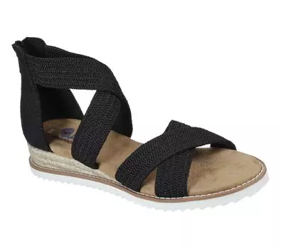 Skechers Bobs Desert Nights Size cm Kiss-Desert Sandals, 113540, Women s, Black, 23.0