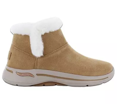 Skechers GOwalk Arch Fit - Cherish - Женские зимние ботинки на кожаной подкладке коричневого цвета 144400-CSNT ORIGINAL