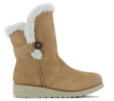 Skechers Keepsakes Wedge - Cozy Peak - Женские зимние сапоги Ботинки на подкладке Кожаные коричневые 49811-TAN ORIGINAL EU 35.5 UK 2.5 коричневый