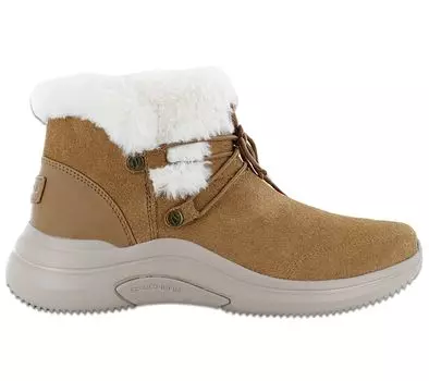 Skechers On-the-GO Midtown - Cozy Vibes - Женские зимние ботинки на кожаной подкладке коричневого цвета 144271-CSNT ОРИГИНАЛ