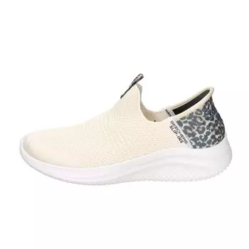 Skechers Ultra Flex Size Step 149712 Women s 3.0-Natural Slip-In Sneakers, 22.5cm,