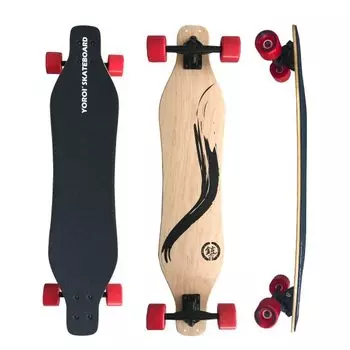 Скейтборд Endo Long 38 дюймов СКЕЙТБОРД RYUII 38 Bamboo Deck PY (Хард Флекс) чёрный