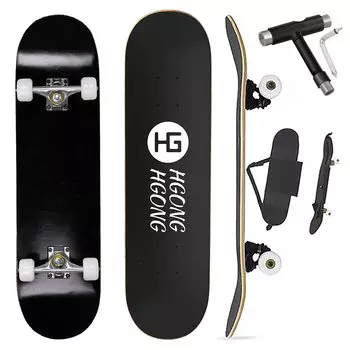 Скейтборд HG HGONG HGONG 31 дюйм скейтборд высокоточный подшипник 95A колеса скейтборд полный манга полный развивает концентрацию и чувство