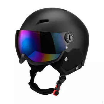 Скейтборд Шлем Защитные очки для катания на лыжах Защитные ветрозащитные очки для сноуборда Снег White S