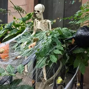 Скелет на Хэллоуин, украшение для всего тела, суставы, реалистичный ужасный скелет, фигурка, статуя, вечерние товары для дома с привидениями B