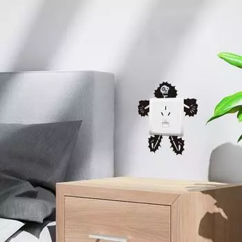 Скелет-переключатель с электрошоком, наклейка для детей, спальни, ванной, переключателя, водонепроницаемые палочки