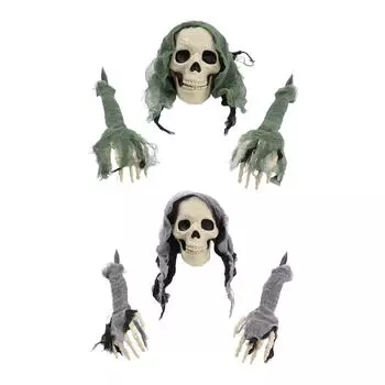 Скелетные колья Хэллоуин украшения Патио кладбище сцена дом с привидениями газон украшение для клуба на открытом воздухе вечеринка садовый фестиваль зелёный