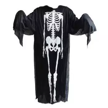 Skeleton Halloween Ghost Cosplay Costume Fancy Dress Party Children Set Adult Child