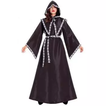 Skeleton Reaper Spooky Witch Outfit Cloak Ideal For Halloween And Cosplay Celebrations