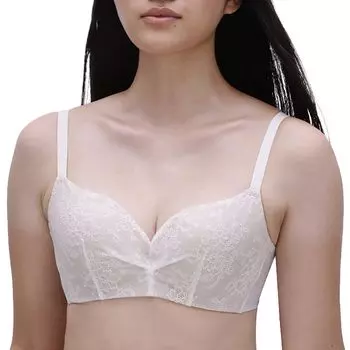 Skeleton Wave идеальный бюстгальтер A, созданный на основе концепции костного каркаса Frameey, диагностика костной структуры Класс Слоновая кость [Lucien] Бюстгальтер, [Достичь посадки]