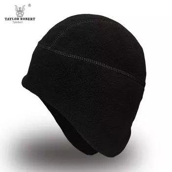 Ski Hat Men s and Women s Winter Polar Fleece Thermal Helmet Lining Windproof Riding Hiking Hiking Outdoor Fleece Earmuffs Hat Black One size