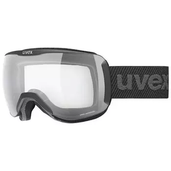 Ski Snowboard Goggles Unisex Polarized Dimmable Glasses Can Be Used Asian Fit Downhill 2100 VPX Black Matte Free Size [Uvex]