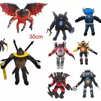 Skibidi Туалет Дракон Плюшевый Динамик Динамик Дрель Человек Часы Человек Титаны Телевизор Мужчина Женщина Компьютерщик Дрель Человек Оператор Кукла Игрушка белый