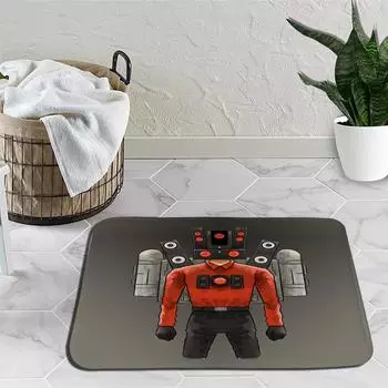 Skibidi Туалет Гостиная Ковер Спикермен Мультфильм Плюшевый Коврик Камера Человек Декоративный Детский Прикроватный Коврик Для Спальни 1