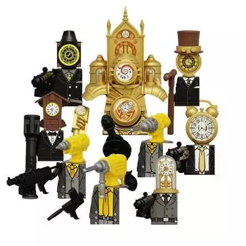 Skibidi Туалет Мини Фигурка Аниме Блок Телевизор Человек Титан Головоломка Собрать Модель Строительный Блок Игрушки Модель Подарки на День Рождения